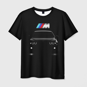 Мужская футболка 3D с принтом BMW в Курске, 100% полиэфир | прямой крой, круглый вырез горловины, длина до линии бедер | bmw | автомобиль | бмв | бумер