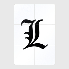 Магнитный плакат 2Х3 с принтом Death Note L в Екатеринбурге, Полимерный материал с магнитным слоем | 6 деталей размером 9*9 см | death note | l