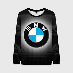 Мужской свитшот 3D с принтом BMW в Петрозаводске, 100% полиэстер с мягким внутренним слоем | круглый вырез горловины, мягкая резинка на манжетах и поясе, свободная посадка по фигуре | bmw | бмв | лого | логотип