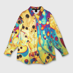 Мужская рубашка oversize 3D с принтом Абстракция  кислотные метаморфозы в Екатеринбурге,  |  | Тематика изображения на принте: абстракция | краски | узор