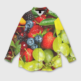 Мужская рубашка oversize 3D с принтом Вкусные ягоды в Санкт-Петербурге,  |  | виноград | вкусно | голубика | дача | деревня | ежевика | клубника | малина | огород | полезно | рябина | сад | смородина | сок | фрукты | черника | ягоды