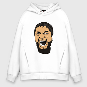 Мужское худи Oversize хлопок Леонид   this is Sparta meme: в Ухте, френч-терри — 70% хлопок, 30% полиэстер. Мягкий теплый начес внутри —100% хлопок | боковые карманы, эластичные манжеты и нижняя кромка, капюшон на магнитной кнопке |
