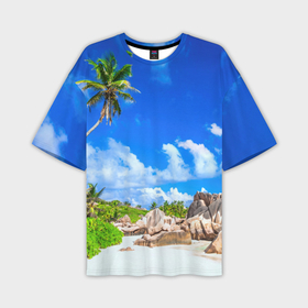 Мужская футболка oversize 3D с принтом Сейшельские острова ,  |  | Тематика изображения на принте: seychelles | восточная африка | индийский океан | каникулы | море | островное государство | отдых | отпуск | пальмы | песок | пляж | приключение | путешествие | рай | сейшелы | сейшельские острова | туризм