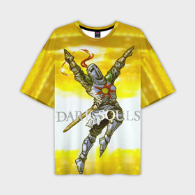 Мужская футболка oversize 3D с принтом Knight Heida   dark souls ,  |  | dark souls | praise the sun | you died | дарк соулс