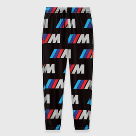 Мужские брюки 3D с принтом BMW M в Кировске, 100% полиэстер | манжеты по низу, эластичный пояс регулируется шнурком, по бокам два кармана без застежек, внутренняя часть кармана из мелкой сетки | 5 | bmw | m | авто | бмв | м