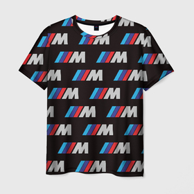 Мужская футболка 3D с принтом BMW M в Петрозаводске, 100% полиэфир | прямой крой, круглый вырез горловины, длина до линии бедер | 5 | bmw | m | авто | бмв | м