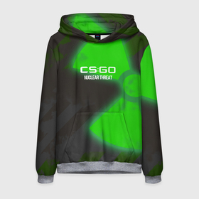Мужская толстовка 3D с принтом csgo - Nuclear Threat (Ядерна в городе Новоалтайск, 100% полиэстер | двухслойный капюшон со шнурком для регулировки, мягкие манжеты на рукавах и по низу толстовки, спереди карман-кенгуру с мягким внутренним слоем. | cs | csgo | go | зеленый | кс | радиация