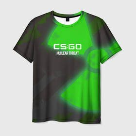 Мужская футболка 3D с принтом cs:go   Nuclear Threat (Ядерная Угроза) в городе Новоалтайск, 100% полиэфир | прямой крой, круглый вырез горловины, длина до линии бедер | Тематика изображения на принте: cs | csgo | go | зеленый | кс | радиация