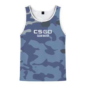 Мужская майка 3D с принтом cs:go   Clear Water (Чистая вода) в городе Новоалтайск, 100% полиэстер | круглая горловина, приталенный силуэт, длина до линии бедра. Пройма и горловина окантованы тонкой бейкой | cs | go | кс