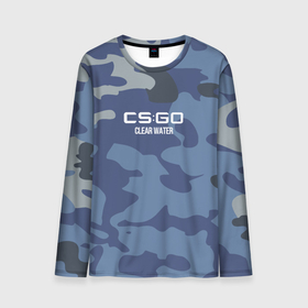 Мужской лонгслив 3D с принтом cs:go - Clear Water (Чистая вода) в Рязани, 100% полиэстер | длинные рукава, круглый вырез горловины, полуприлегающий силуэт | cs | go | кс