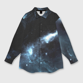 Мужская рубашка oversize 3D с принтом Atlantis ,  |  | звезды | небо | туманность