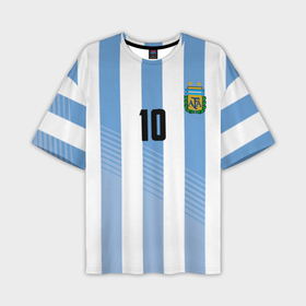 Мужская футболка oversize 3D с принтом Месси   сборная Аргентины в Курске,  |  | Тематика изображения на принте: barcelona | lionel | messi | аргентина | барселона | кубок | лионель | мира | сборная | футбол