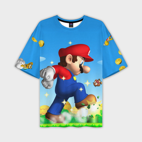 Мужская футболка oversize 3D с принтом Mario в Тюмени,  |  | nintendo | марио | нинтендо