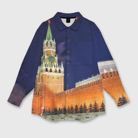 Мужская рубашка oversize 3D с принтом Кремль в Екатеринбурге,  |  | moscow | russia | гордость | кремль | москва | отечество | родина | россия | столица