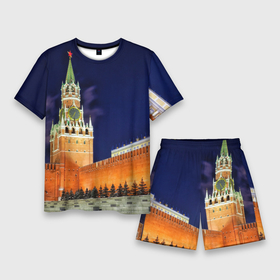 Мужской костюм с шортами 3D с принтом Кремль в Екатеринбурге,  |  | moscow | russia | гордость | кремль | москва | отечество | родина | россия | столица