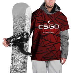 Накидка на куртку 3D с принтом cs:go - Crimson Web Style Factory New (Кровавая паутина | Прям с завода) в Белгороде, 100% полиэстер |  | Тематика изображения на принте: blood | crimson | cs | csgo | web | го | кровь | кс | паутина