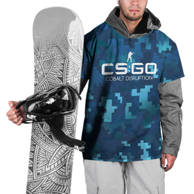 Накидка на куртку 3D с принтом cs:go - Cobalt Disruption (Ржавый кобальт) , 100% полиэстер |  | cobalt | cs | csgo | desert | disruption | eagle | го | кобальт | кс | ржавый