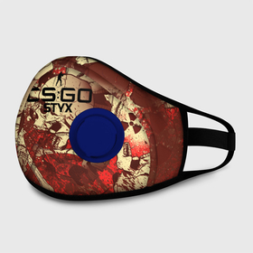 Маска из неопрена с принтом cs:go - Styx (Famas style) в городе Новоалтайск, неопрен 100% | Форма огибающая нос. Резинки для ушей с дополнительной резинкой на затылке. Клапан для выдоха для активного дыхания при занятиях спортом. Эластичный материал маски и окантовки для лучшего растяжения и прилегания маски.  | Тематика изображения на принте: cs | csgo | famas.фамас | styx | го | кс | стикс