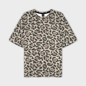 Мужская футболка oversize 3D с принтом Шкура леопарда 3 ,  |  | африка | дикие | животные | леопард