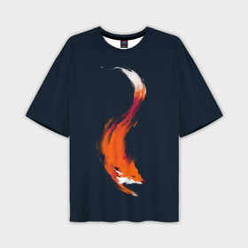 Мужская футболка oversize 3D с принтом Хитрая лисичка в Санкт-Петербурге,  |  | animal | beast | fox | heart | love | orange | животное | зверь | лис | лиса | личиска | любовь | рыжая | сердце