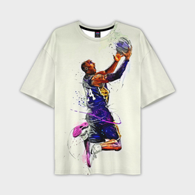 Мужская футболка oversize 3D с принтом Kobe Bryant ,  |  | basketball | kobe bryant | lakers | los angeles | nba | арт | баскетбол | другие | картинка | кобе брайант | коби брайант | краски | лейкерс | лос анджелес | нба | прикольные | рисунок | спорт | цветные | яркие