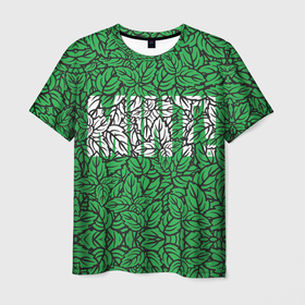 Мужская футболка 3D с принтом Mint - Мята в Екатеринбурге, 100% полиэфир | прямой крой, круглый вырез горловины, длина до линии бедер | 420 | buds | mint | зеленый | зелень | листья | мята | мятный | природа | раста | растаман | текстура | узор | шишки