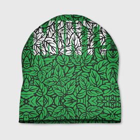 Шапка 3D с принтом Mint - Мята в Тюмени, 100% полиэстер | универсальный размер, печать по всей поверхности изделия | 420 | buds | mint | зеленый | зелень | листья | мята | мятный | природа | раста | растаман | текстура | узор | шишки