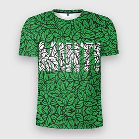 Мужская футболка 3D спортивная с принтом Mint - Мята в Белгороде, 100% полиэстер с улучшенными характеристиками | приталенный силуэт, круглая горловина, широкие плечи, сужается к линии бедра | 420 | buds | mint | зеленый | зелень | листья | мята | мятный | природа | раста | растаман | текстура | узор | шишки