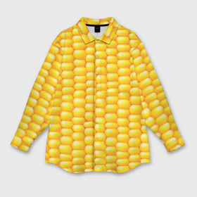 Мужская рубашка oversize 3D с принтом Сладкая вареная кукуруза в Курске,  |  | еда | кукуруза