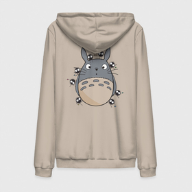 Мужская толстовка на молнии хлопок с принтом Удивленный Тоторо в Рязани,  |  | totoro | миядзаки | мой сосед