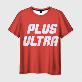Мужская футболка 3D с принтом Plus Ultra в Екатеринбурге, 100% полиэфир | прямой крой, круглый вырез горловины, длина до линии бедер | boku no hero academia | hero academia | plus | plus ultra | ultra | геройская академия | моя геройская академия