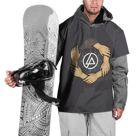 Накидка на куртку 3D с принтом Linkin Park в Новосибирске, 100% полиэстер |  | Тематика изображения на принте: 0x000000123 | chester | linkin park | линкин парк