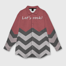 Мужская рубашка oversize 3D с принтом Lets rock в Екатеринбурге,  |  | lets rock | twin peaks | давайте сделаем это | даян | даяна | диана | дэвид линч | карлик | твин пикс
