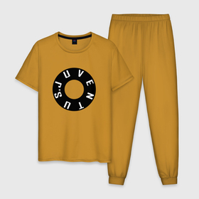 Мужская пижама хлопок с принтом Juventus - New Collections 2018 в Тюмени, 100% хлопок | брюки и футболка прямого кроя, без карманов, на брюках мягкая резинка на поясе и по низу штанин
 | юве | ювентус