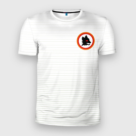 Мужская футболка 3D спортивная с принтом A S Roma - WHITE N 98 в Тюмени, 100% полиэстер с улучшенными характеристиками | приталенный силуэт, круглая горловина, широкие плечи, сужается к линии бедра | 0x000000123 | as roma | roma | рим | рома