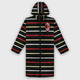 Дождевик унисекс 3D с принтом AC Milan   Stripe black 2022 в городе Новоалтайск,  |  | ac | fc | football | milan | stripe | милан | полосы | футбол