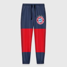 Мужские брюки 3D с принтом Bayern Munchen - Red-Blue FCB (2018 NEW) , 100% полиэстер | манжеты по низу, эластичный пояс регулируется шнурком, по бокам два кармана без застежек, внутренняя часть кармана из мелкой сетки | 0x000000123 | bayern munchen | fcb | football | бавария мюнхен | футбол