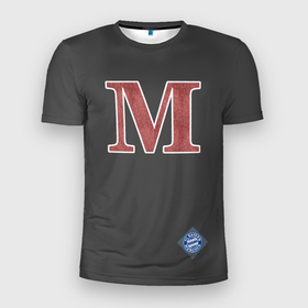 Мужская футболка 3D спортивная с принтом Bayern Munchen - Munchen в Санкт-Петербурге, 100% полиэстер с улучшенными характеристиками | приталенный силуэт, круглая горловина, широкие плечи, сужается к линии бедра | Тематика изображения на принте: 0x000000123 | 2022 | bayern munchen | black | fcb | football | бавария мюнхен | футбол | чёрный