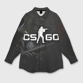 Мужская рубашка oversize 3D с принтом CS GO в Тюмени,  |  | cs go | компьютерная игра (шутер от первого лица) | культовая игра
