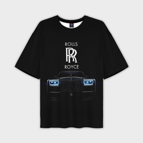 Мужская футболка oversize 3D с принтом Rolls Royce phantom в Санкт-Петербурге,  |  | Тематика изображения на принте: luxury | phantom | rich | rolls royce | rr | авто | автомобили | бренд | известные | логотип | машина | надписи | огни | ролс ройс | роскошь | тень | фары | черный