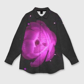 Мужская рубашка oversize 3D с принтом Цветок flower 8 марта ,  |  | Тематика изображения на принте: лепестки | модные | природа | растения | розовый | тренды | фон | цвет | цветок | цветы | черный