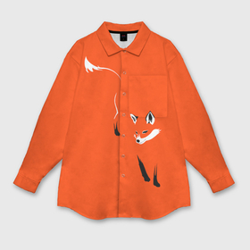Мужская рубашка oversize 3D с принтом Лисица в Петрозаводске,  |  | Тематика изображения на принте: зверь | лис | лиса | лисица | лисонька | рыжая | хищник