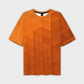 Мужская футболка oversize 3D с принтом Orange abstraction в Кировске,  |  | abstraction | geometry | polygon | абстракция | геометрия | грань | краски | кубик | кубики | линии | мозаика | полигоны | ребро | текстура | узор