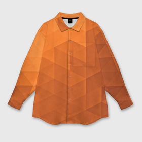 Мужская рубашка oversize 3D с принтом Orange abstraction ,  |  | abstraction | geometry | polygon | абстракция | геометрия | грань | краски | кубик | кубики | линии | мозаика | полигоны | ребро | текстура | узор