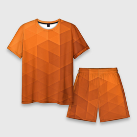 Мужской костюм с шортами 3D с принтом Orange abstraction в Кировске,  |  | abstraction | geometry | polygon | абстракция | геометрия | грань | краски | кубик | кубики | линии | мозаика | полигоны | ребро | текстура | узор