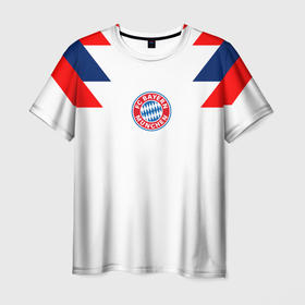 Мужская футболка 3D с принтом Bayern Munchen - FC Bayern в Екатеринбурге, 100% полиэфир | прямой крой, круглый вырез горловины, длина до линии бедер | 0x000000123 | bayern munchen | black | fcb | football | premium | бавария мюнхен | футбол | чёрный