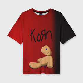 Женская футболка oversize 3D с принтом Korn в Новосибирске,  |  | korn | koяn | альтернативный | арвизу | гранж | грув | группа | дэвис | корн | коян | лузье | манки | метал | музыка | нюметал | панк | песни | рок | уэлч | филди | филипп | хэд | шаффер