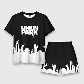 Мужской костюм с шортами 3D с принтом Linkin Park фанаты в Кировске,  |  | Тематика изображения на принте: bennington | chester | linkin park | альтернативный | беннингтон | группа | ленкин | линкин | майк | метал | музыкант | ню | нюметал | парк | певец | рок | рэп | честер | электроник