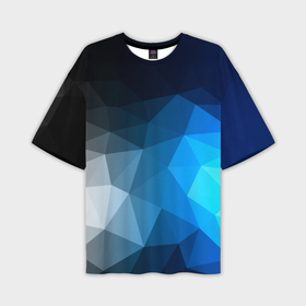 Мужская футболка oversize 3D с принтом GrayBlue collection abstract в Санкт-Петербурге,  |  | abstraction | geometry | polygon | абстракция | геометрия | грань | краски | кубик | кубики | линии | мозаика | полигон | разноцветные | ребро | текстура | тени | узор
