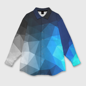 Мужская рубашка oversize 3D с принтом GrayBlue collection abstract в Санкт-Петербурге,  |  | abstraction | geometry | polygon | абстракция | геометрия | грань | краски | кубик | кубики | линии | мозаика | полигон | разноцветные | ребро | текстура | тени | узор